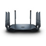 MSI RadiX AX6600 WiFi 6 - GRAX66 Tri-Band Gaming Router - Fast WLAN up to 6600 Mbps (5GHz, 2.4GHz Wireless), AI QoS Priority, MU-MIMO, Beamforming, WPA3, 2.5G WAN/LAN & 4 x 1G LAN Ports